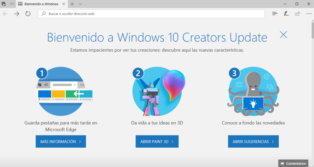 Actualizacin Sencilla De Windows 10 Creators Update 1880