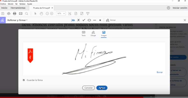 Firma Digital De Documentos En Pdf Con Certificado Digital